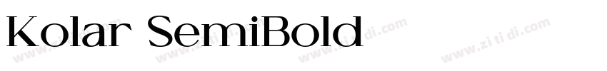 Kolar SemiBold字体转换